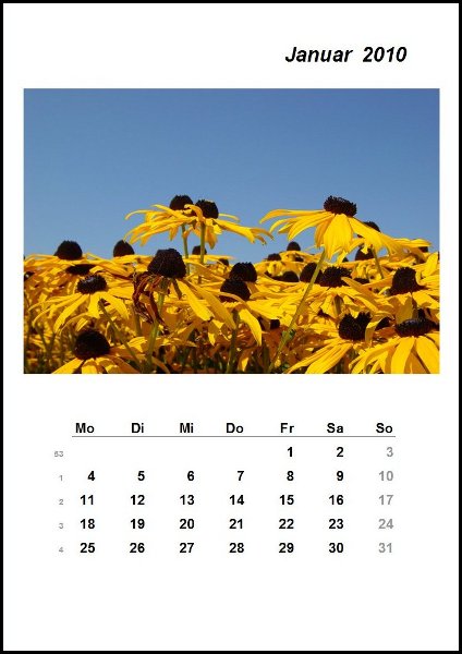 Ewiger Kalender Als Excel Vorlage Fur Fotokalender